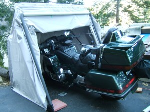 foldable motorcycle garage shelter